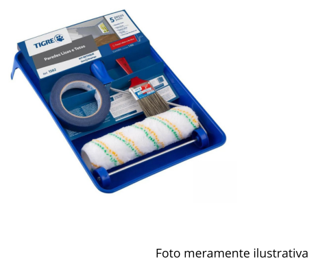TIGRE KIT P/ PINTURA 1582 5 PCS S/ RESPINGO - UNI
